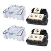 3 Way Distribution Block Car Audio Power Wire Splitter  0 Gauge In  4 Gauge Out