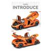 1/24 Koenigsegg Jesko Attack Alloy Sports Car Model Diecast Metal Racing Car Model Simulation Sound and Light Children Toy Gift