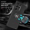 For Samsung Galaxy S25 Ultra Case PC+TPU Phone Cover with Rotatable Ring Holder