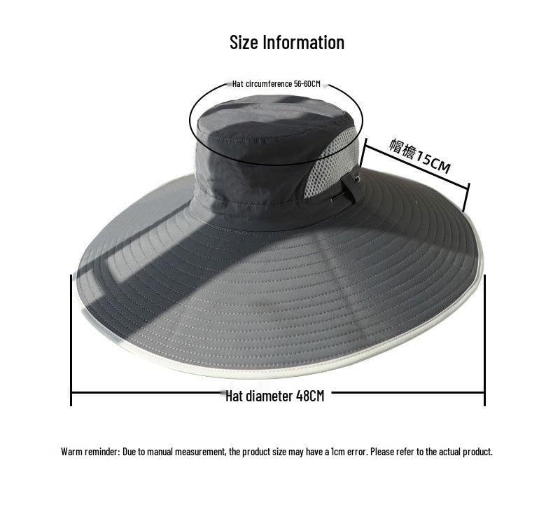 Men's Solar-Powered Cooling Hat with Fan for Outdoor Work
