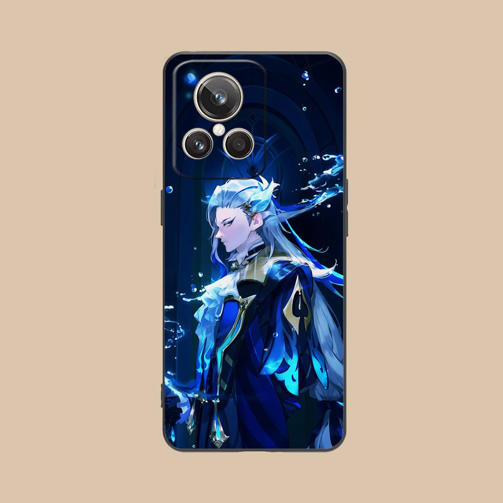 Игровой чехол GI Neuvillette Матовый ТПУ для мобильного телефона Realme GT 8 Neo Pro C75 73 71 C67 65 C55 53 C35 31 C20 15 Цветной чехол