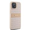 Dkny Dkhcp15Mprthslp iPhone 15 Plus /14 Plus 6.7 Розовый/Pink Жесткий чехол Кожаный Моно-полоса и Металлическое лого