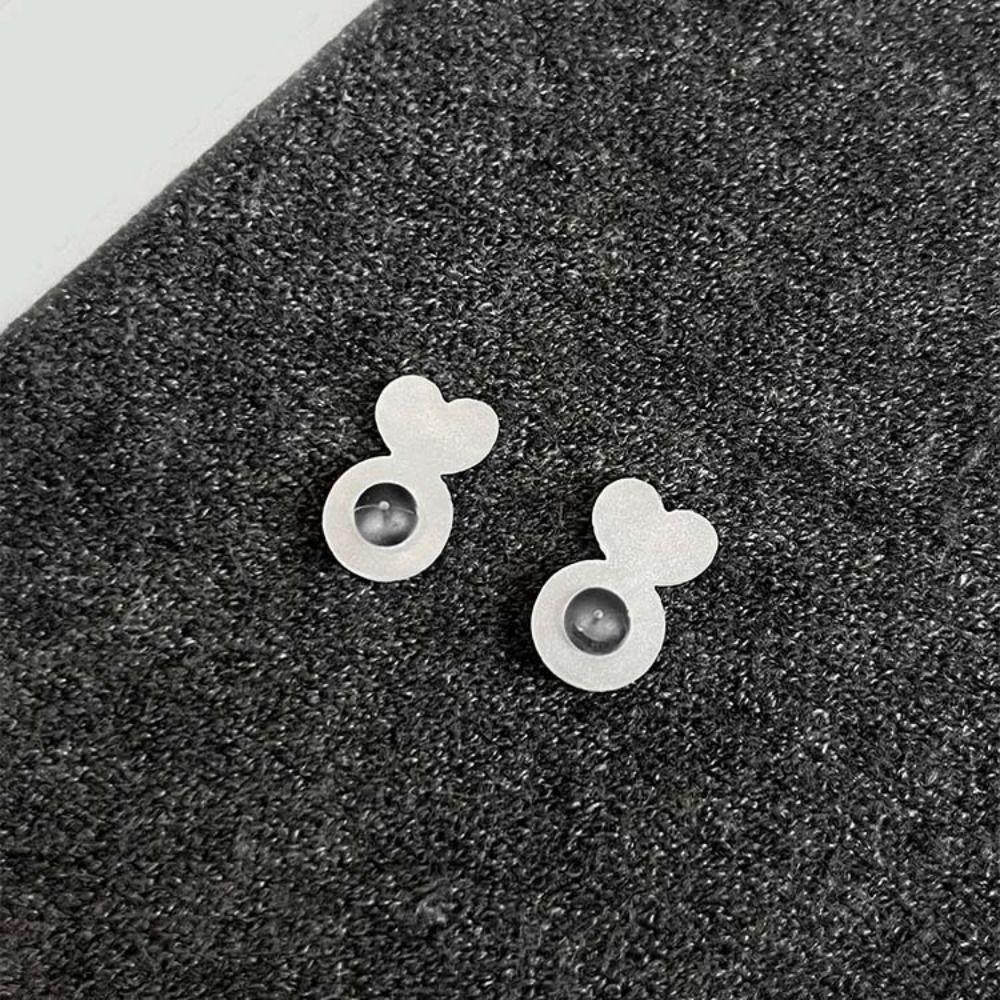 60-80 шт. Поддерживающие серьги-лифтеры в форме сердца, Заглушки для ушей в форме кролика, Блокирующие колпачки, Поддержка серег