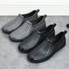 Waterproof, Anti Slip, Fashionable Low Top Rain Shoes for Men Fishing, Kitchen Construction Sites, and Rural Areas