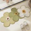 Bathroom Flower Floor Mat Toilet Strong Absorbent Foot Mat Toilet Door Diatom Mud Soft Mat Non-slip Quick Drying Carpet