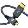 Twozoh Micro HDMI To HDMI Cable 3M (HDMI Micro Type D Male - HDMI Type A Male) 3D 4K 1080P @60Hz High Speed ??Micro HDMI HDMI Cable Compatible with Go