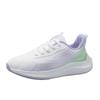 Fashion Lightweight Soft-soled Sneakers Women's Spring New Lightweight Military Training Running Shoes Women's Flying Woven Breathable Women's Shoes