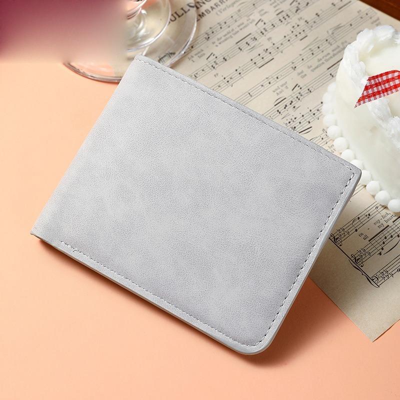 New Ultra-thinMulti-card Slot Men Wallet Fashion Folding Large-capacity Coin Purse PU Leather Short PurseCredit Card/ID Holders