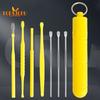 7Pcs/Set Ear Wax Remover Convenient Long Lifespan Portable Double-head Ear Pick for Adult Home Products