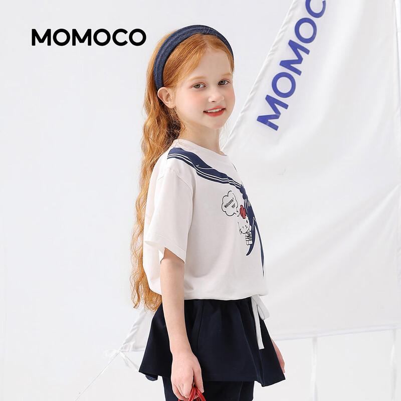 Летняя футболка с коротким рукавом для девочек MOMOCO