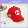 Детская кепка Super Mario Bros с козырьком от солнца и вентиляцией, хлопковый материал для летних активностей