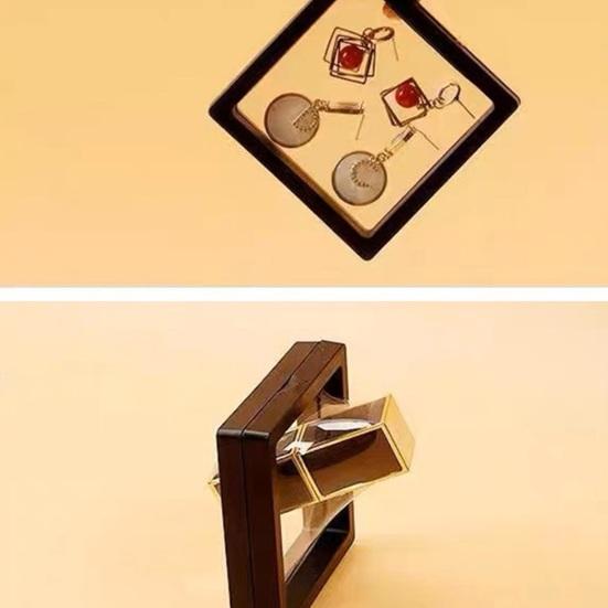 3 шт., набор прозрачных шкатулок для ювелирных изделий, полиэтиленовая пленка, небьющиеся многофункциональные коробки для хранения для ожерелья, браслета, кольца, дисплея