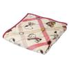 Nishikawa Snoopy Cafe Pattern FQ02505035 Blanket, Single, Washable, Check, Red,