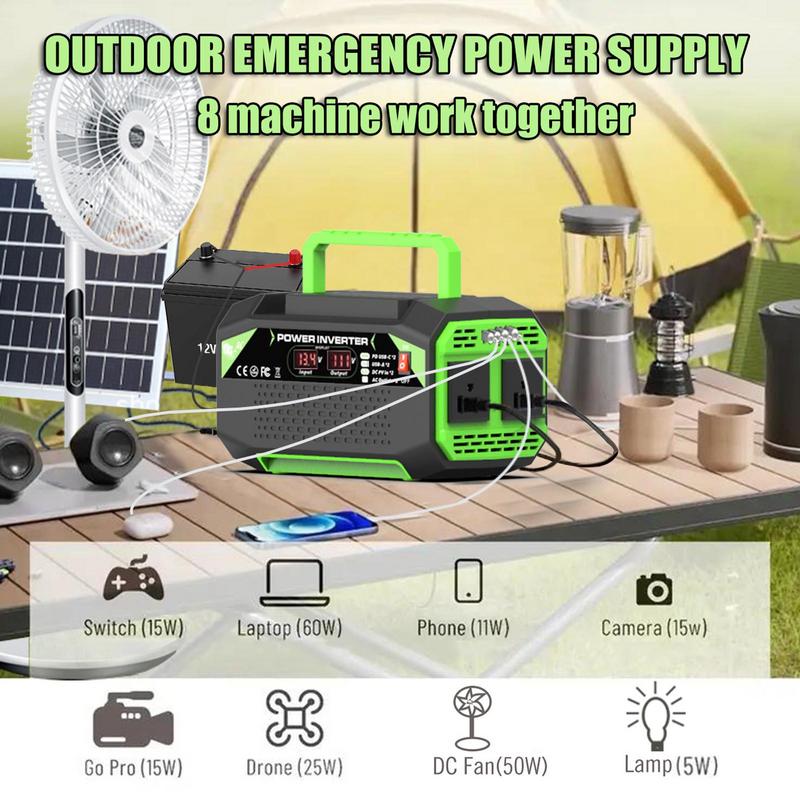 12V Inverter 300W Car Voltage Inverter 12V To 220V/110V Digital Display Plug Outlet With 4 USB Ports Fast Charging Auto