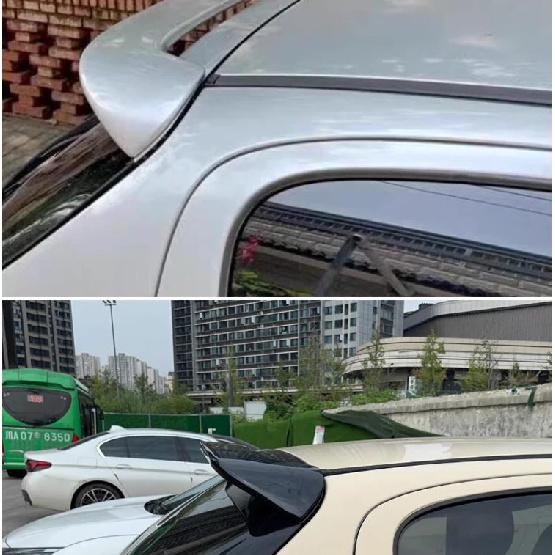 For 2013--2018 Peugeot 206 Hatchback Rear Roof Spoiler Trunk Lid Wings ABS Plastic Black Carbon Car Exterior Tuning Accessories