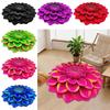 New Special-shaped 3D Flower Carpet Non-slip Crystal Velvet Bathroom Floor Mat Absorbent Soft Peony Floor Mat Home Decor