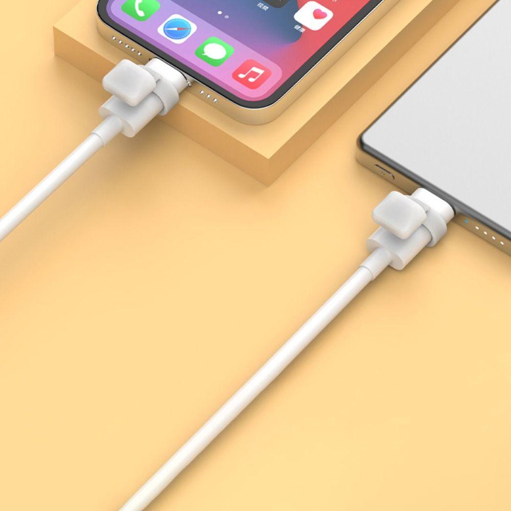 10Pcs Anti-Lost Data Line Protector Cap Silicone Charging Port Dust Plug