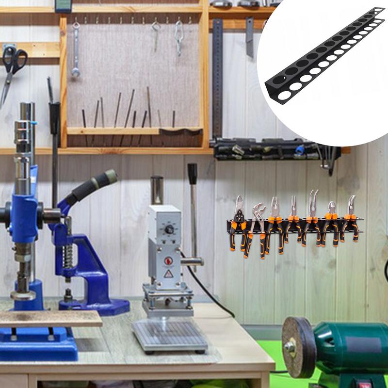 Органайзер для отверток с 14 отверстиями, настенное хранилище для ручного инструмента, для шестигранных и крестовых отверток, плоскогубцев, подставка-основание для хранения инструментов