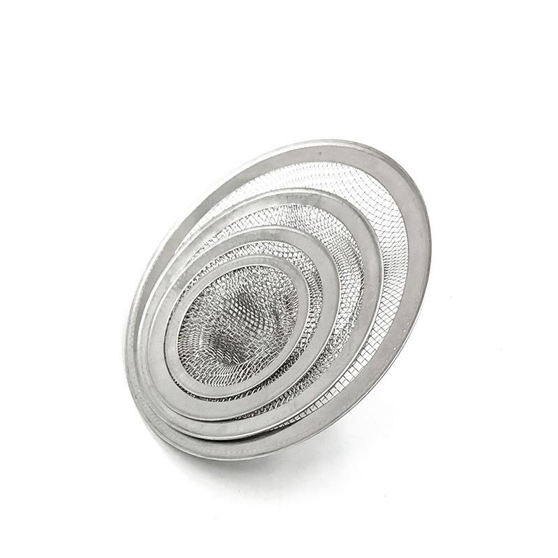 Большие, средние и маленькие сетки для слива из нержавеющей стали, Фильтр-сетка для раковины от протечек воды, Фильтр-сетка для остатков, Сливной фильтр-сетка для пола в форме соломенной шляпы
