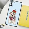 Чехол British Bulldog для Samsung Galaxy S23 Ultra S22 S21 S20 FE Note 20 Ultra S8 S9 S10 Note 10 Plus