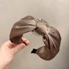 Knot Headband For Women Girls Solid Color Satin Hairband Versatile Hair Hoop Exquisite Hair Accessories Gifts