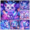5D Diamond Painting New Product Fox Fantasy Full Square Circular Embroidery Mosaic Animal DIY Diamond Painting Home Decoration