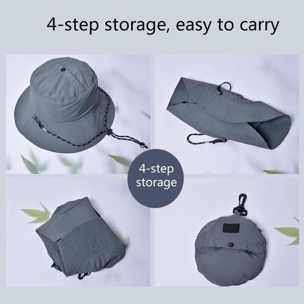 Водонепроницаемая шляпа от солнца Водонепроницаемая рыболовная шляпа Водонепроницаемая шляпа для походов Водонепроницаемая шляпа рыбака Панама Складная шляпа для кемпинга