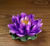 Handmade Ceramic Purple Lotus Ornament Buddhist Hall Buddha Front Flower Zen Incense Craft Ornament
