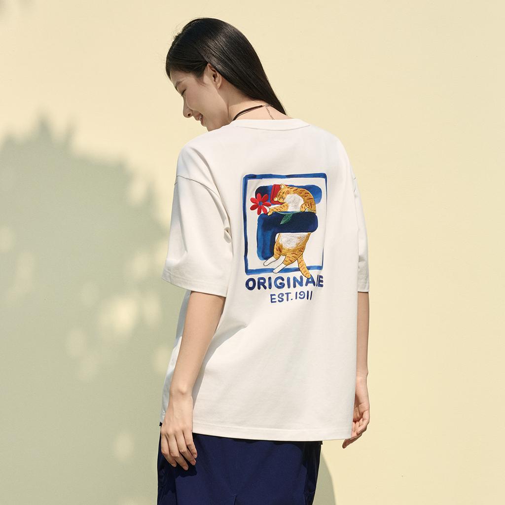 Fila ОРИГИНАЛЬНАЯ футболка унисекс Cloud White F11U629101FWT