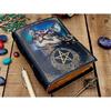 Leather Journal Spell Wizard Cat Book Blank Magik Notebook Book Of Shadows Wiccan Pagan Grimoire Book for Traveling Sketching Best Gift