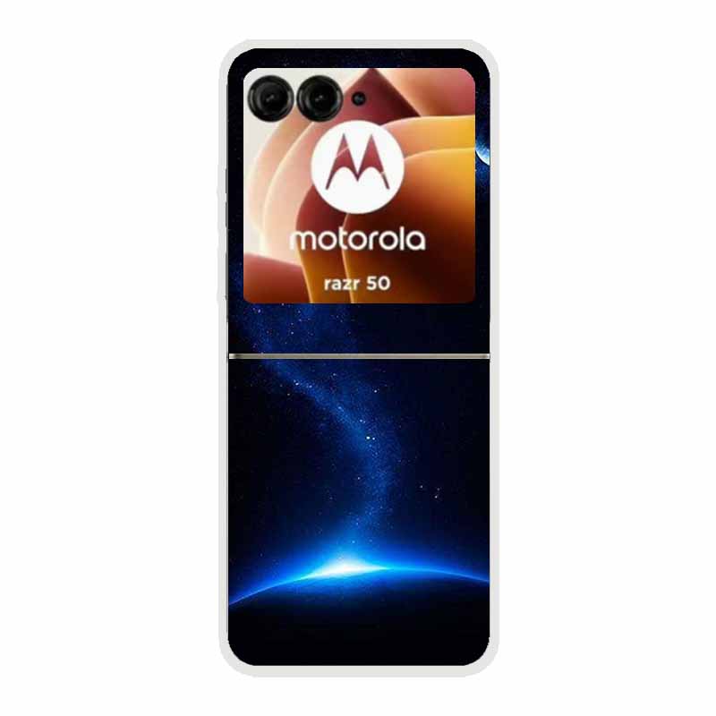 Чехол для Motorola Razr 50 Ultra Животные Жесткий Пластик ПК Задняя Крышка Телефона Для Motorola Moto Razr50 razr+ 2024 Прозрачный Coque