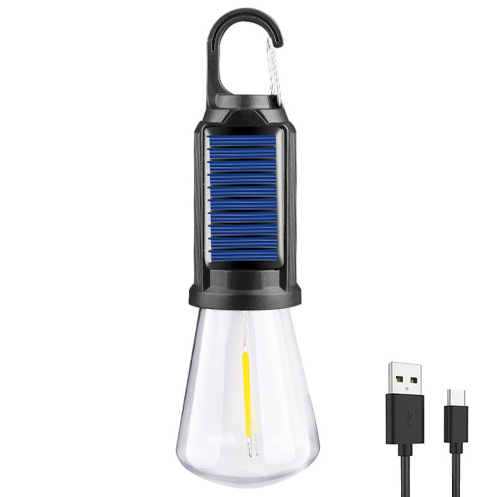 Светодиодный кемпинговый фонарь на солнечной батарее, USB-зарядка, светодиодный фонарь-lantern, водонепроницаемый, атмосфера для барбекю, 4 режима для кемпинга на открытом воздухе, барбекю