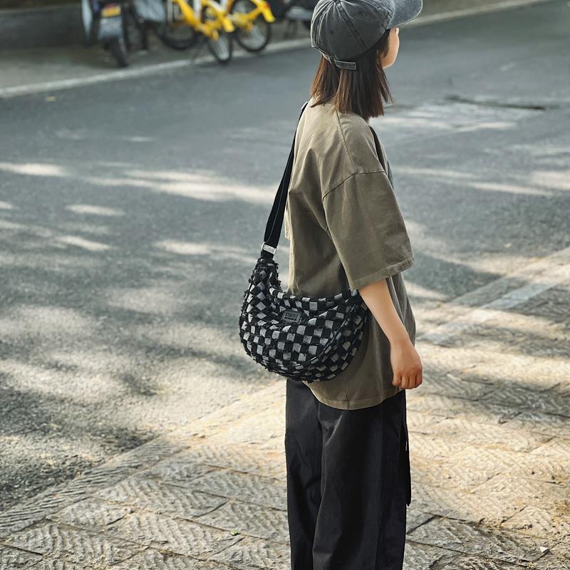 Джинсовая сумка Студенческий класс Пригородная сумка через плечо Женская легкая сумка через плечо Сумка подмышками