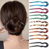 U-Shaped Hair Fork Acetate Hair Sticks Elegant Hair Styling Tools for Women Girls