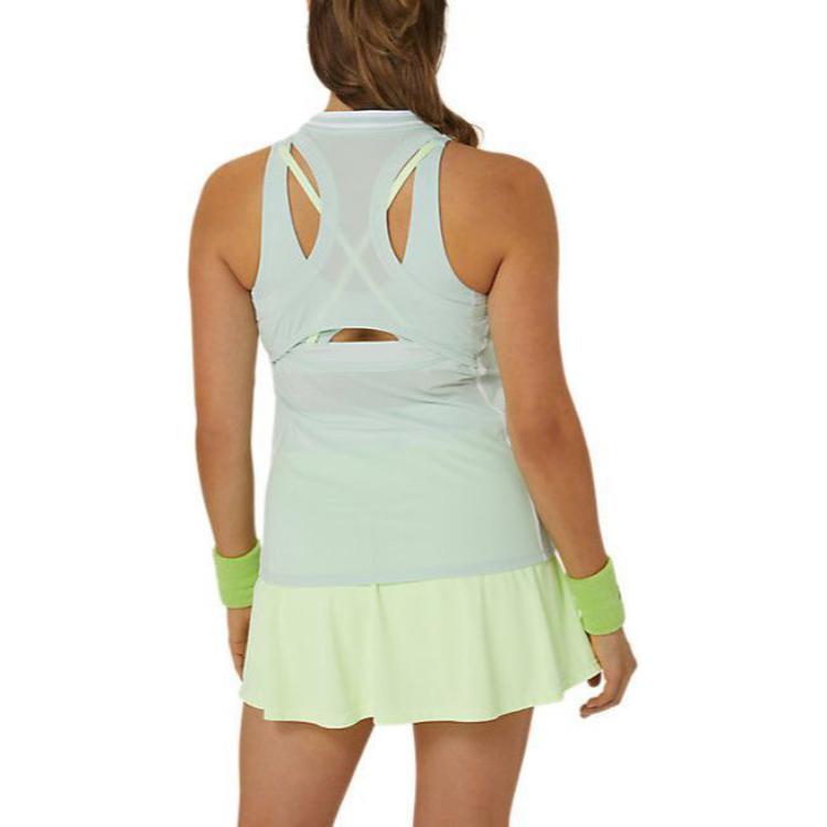 Asics Майка Match Actibreeze с логотипом и принтом без рукавов Женские топы Голубой 2042A291-409
