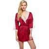 Ladysta Robe V-Neck Nightwear - Free Size (S/M/L)