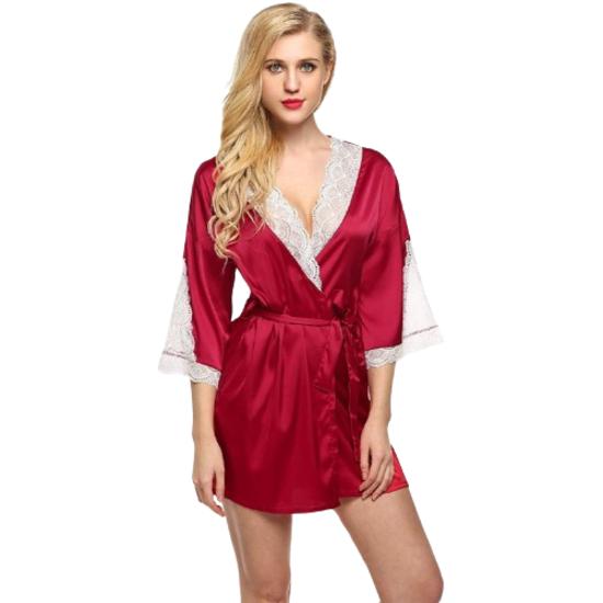 Ночное белье Ladysta Robe с v-образным вырезом – свободный размер (S / M / L)