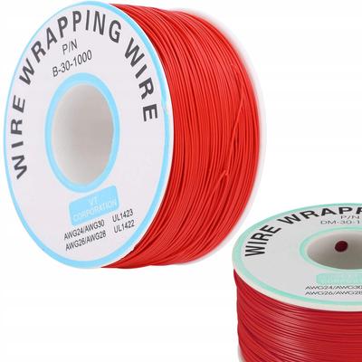 Провод Kynar AWG 0.24мм Красный 200м – Низковольтный | Диаметр 0,25мм | Высокое Качество Сигнала и Долговечность