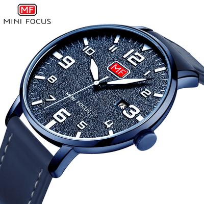 Роскошные ультратонкие модные мужские часы с коробкой Mini Focus, водонепроницаемые кварцевые часы с календарем