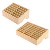 Wooden Storage Box - Clear Texture Large Capacity Easy To Stable And Thick Mobile Phone Organizer Cells 24 Easy To Take