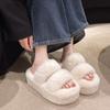 Mao Mao Slippers Women's High-end Outer Wear, New Autumn and Winter Hair Mop, and Thick-bottomed Winter Plush Home Cotton Mop.