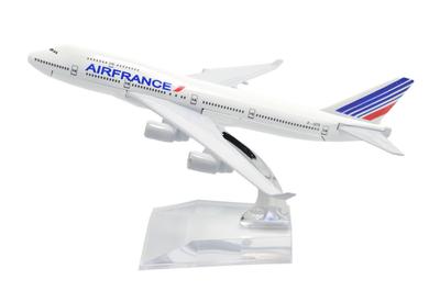 ДИНАСТИЯ ТАН 16 см Air France Boeing B747 Модель самолета из сплава Игрушка 1/400