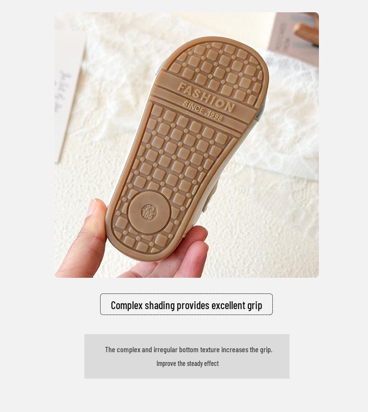 Кожаные туфли Мэри Джейн для девочек - Весна/Осень, Французский и Японский стиль, Мягкая подошва, Для малышей и маленьких девочек