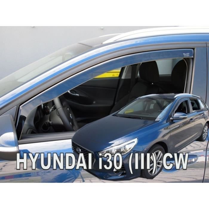 J&J AUTOMOTIVE | Heko Deflecteurs d'air Déflecteurs de Vent Pour Hyundai I30 3 depuis 2017 5P. Berlina / Break