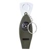 4 In 1 Portable Multifunctional Whistle with Compass Magnifier Thermometer for Outdoor Survival