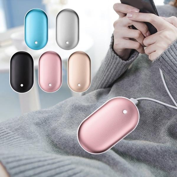 2 в 1 мини-портативная грелка для рук Power Bank карманная грелка перезаряжаемая двусторонняя грелка для рук с подогревом