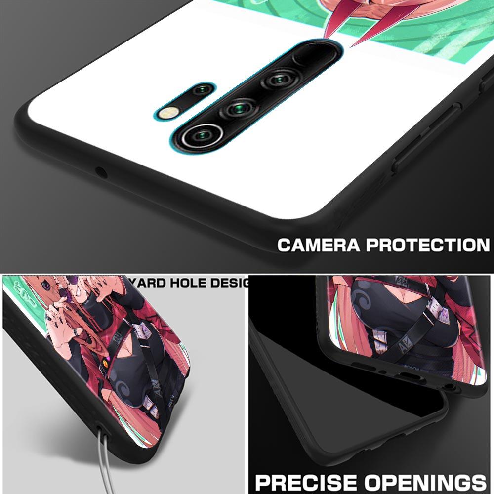 Чехол для мобильного телефона ChainSaw Man Girl Anime для Redmi K40 K40S K50 6 6A 7 7A 8 8A 9 9A 9C 9T 10 10C Pro Plus, черный, мягкий чехол