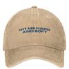 Classic Hit Me Hard And Soft BILLIEs 2024 Baseball Caps Unisex Style Distressed Cotton Cap Outdoor Workouts Hats Cap