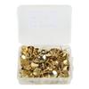 200PCS Thumb Tacks Nonslip Vertical Lines 1.2cm Practical Iron Flat Thumb Tacks for Household