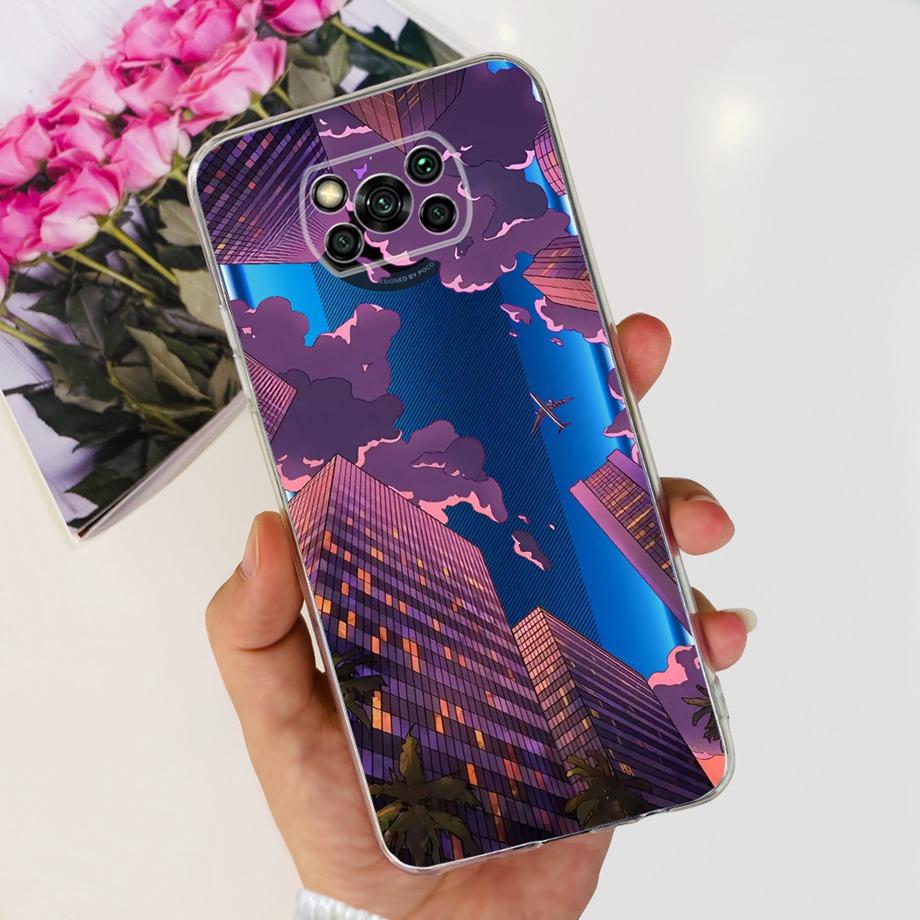 For Xiaomi Poco X3 NFC X3 Pro Back Cover Phone Case Soft Clear Silicone Shockproof Funda Coque For Poco X3 GT PocoX3 Pro Capa
